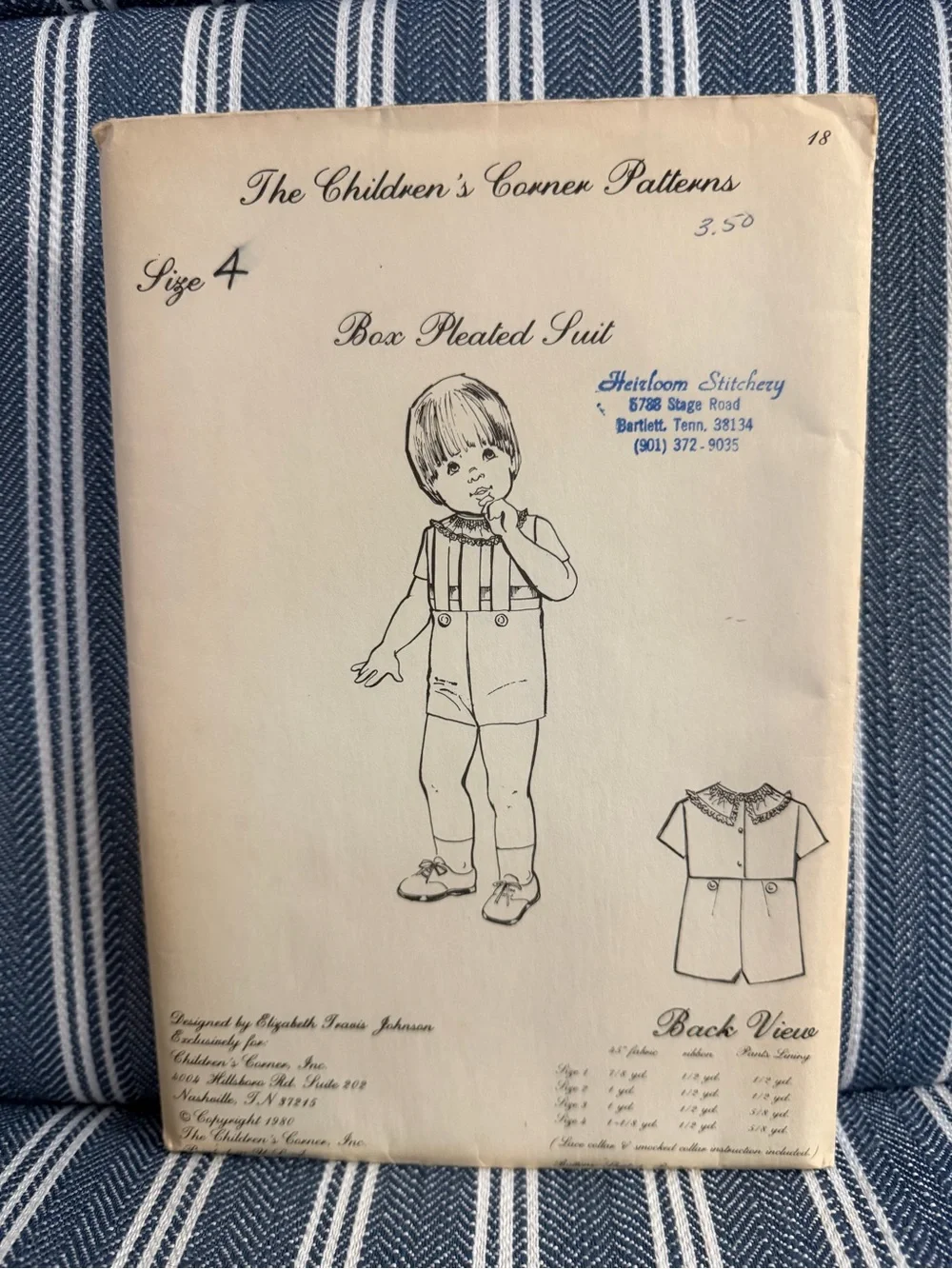 The Children's Corner Pattern Box Pleated Suit - 4